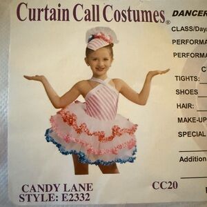 Candy Lane dance costume never worn size small E2332